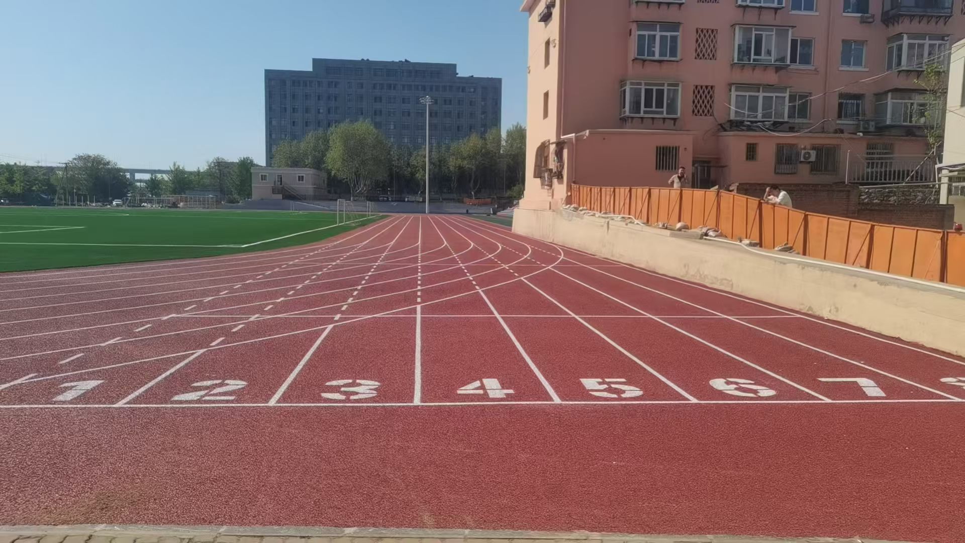 淄博市仿真草坪健身步道 - 厂家